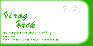 virag hack business card